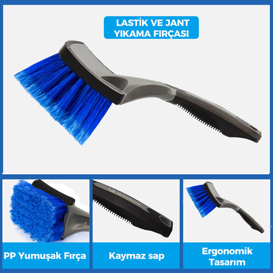Michelin Oto Lastik Jant Yıkama Fırçası MC42170