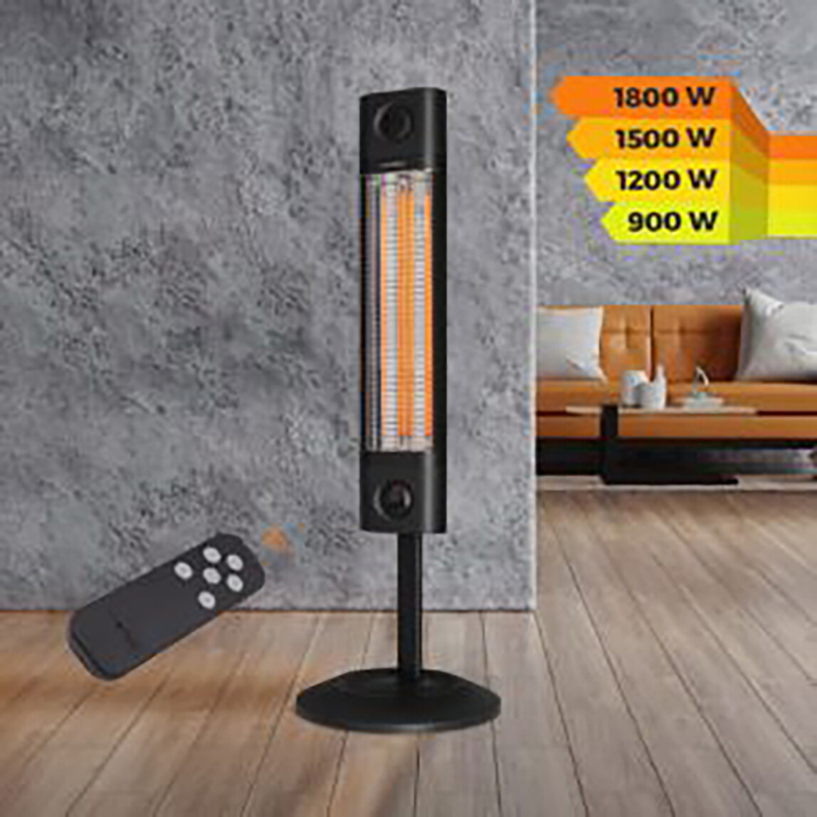    Veito CH1800RE Infrared 1700W Uzaktan Kumandalı Ayaklı Isıtıcı 