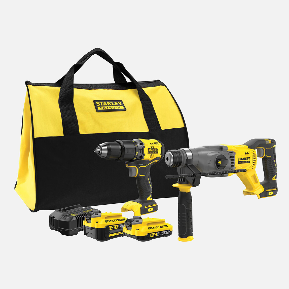    Stanley SFMCK216MDS-QW 18V Akülü Darbeli Matkap ve Kırıcı Delici 2'li Set 