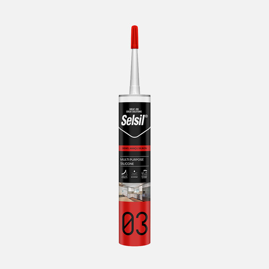 Selsil Genel Amaçlı Silikon 03 Kahverengi Ral 8028 280 ML 
