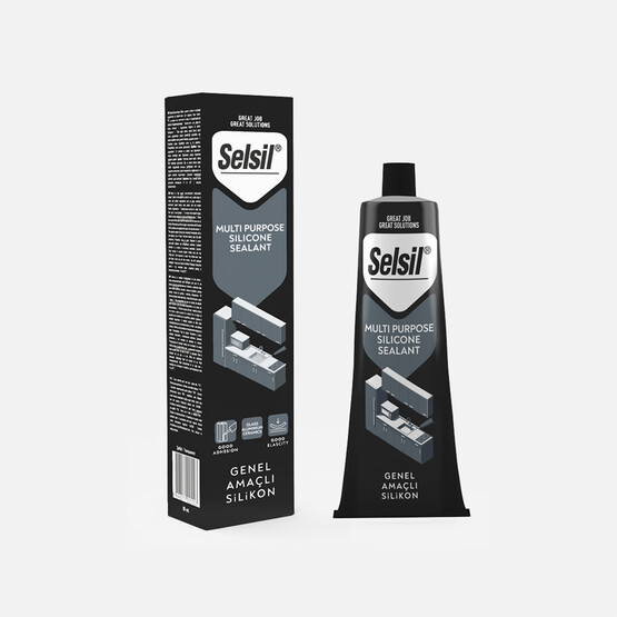Selsil Genel Amaçlı Tüp Silikon Şeffaf 50 ML
