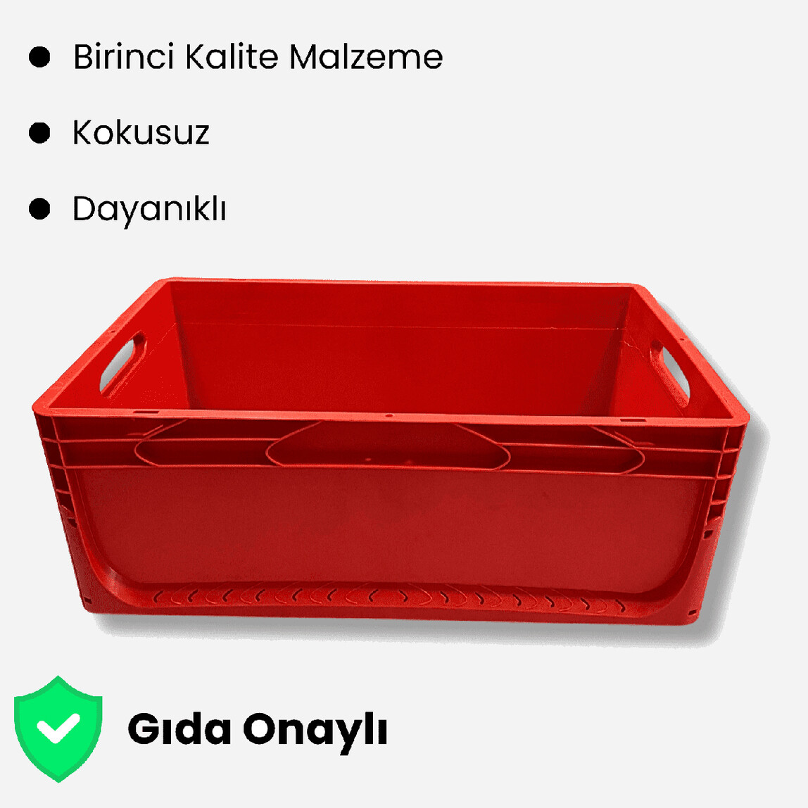    Alpin Euronorm Kapalı Saklama Kutusu Kırmızı 44L 