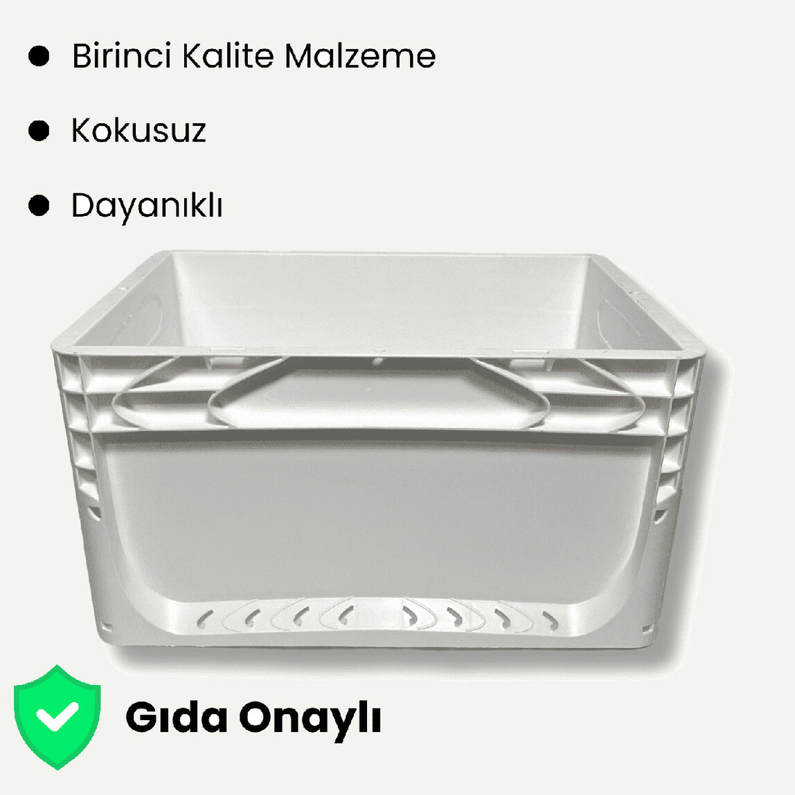    Alpin Euronorm Kapalı Saklama Kutusu Beyaz 22L 
