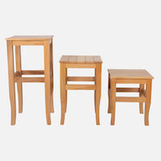  Ahşap Tabure 35 cm Naturel
