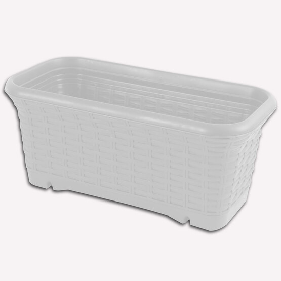 Üçsan Rattan Hasır Balkon Saksısı 7 lt 