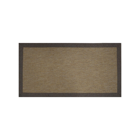 Güven Collection Nature Rustic Bordürlü Sisal Halı Kahverengi 80x150 cm